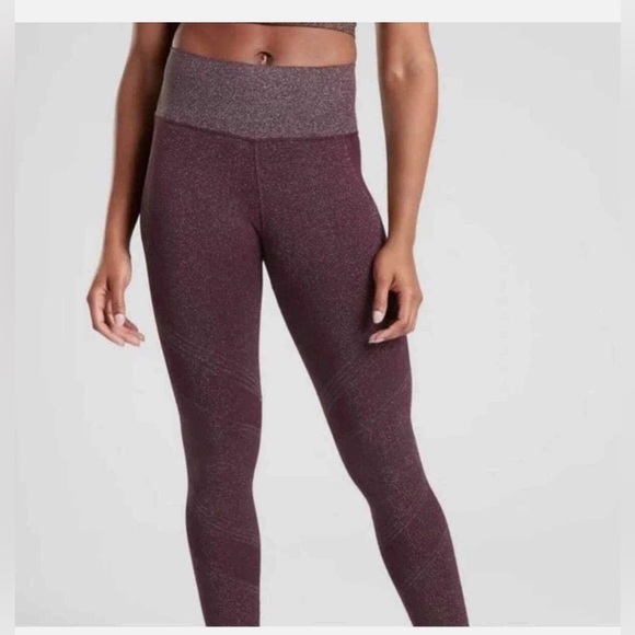 Athleta Twilight Tight 2.0 High Rise Leggings Antique Burgundy‎ NWT Medium - Picture 5 of 14